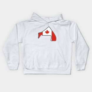 Circuit Trois-Rivieres [flag] Kids Hoodie